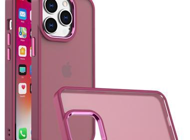 iPhone 14 Plus Polished Oil Thick Acrylic Hybrid Case with Metallic Buttons – Glossy Finish & Full Protection product