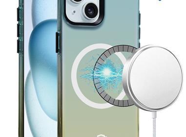  iPhone 15 METKASE Colorful Toned Transparent [Magnetic Circle] Shockproof Hybrid - Colorful product