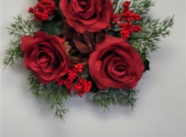 Rose And Holly Table Wreaths product