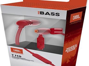 JBL Tune 110 Wired In-Ear Headphones - RED product