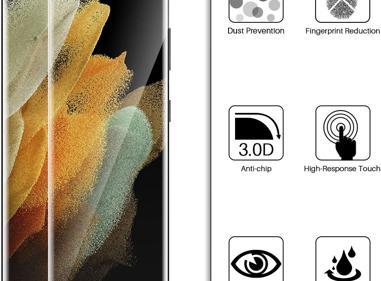 Tempered Glass Screen Protector for Samsung Galaxy S21 Ultra – Anti-Scratch, Full Coverage & HD Clarity product