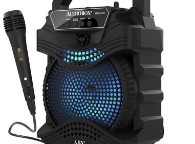 AudioBox Portable Karaoke Bluetooth Speaker, with Wired Microphone - Perfect for Kids Karaoke, Parties, and Outdoor Events product