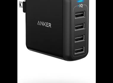 Anker Powerport 4 Multi-Device 40W USB-A Wall Charger 4X - Black  product