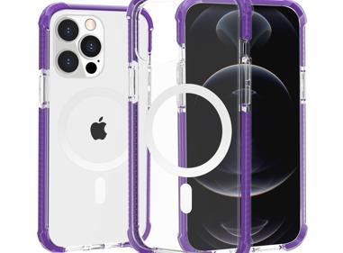 iPhone 15 Pro Tough 2.5mm Acrylic Transparent Shockproof Hybrid Case with [Magnetic Circle] product