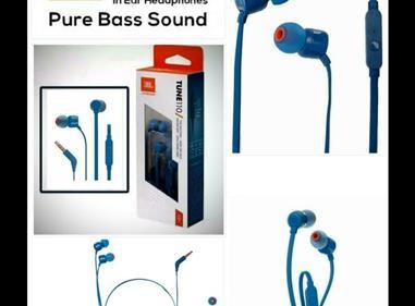 JBL Tune 110 Wired In-Ear Headphones - Blue product