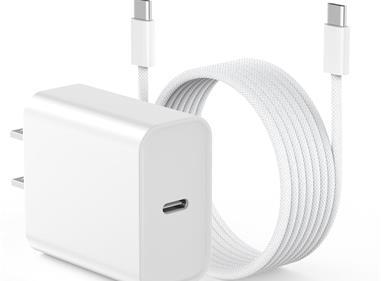 iPhone 16 Charger Fast Charging, 20W Type C Fast Charger Block with 6FT Woven USB C to C Charging Cable Compatible for iPhone 16/16 Plus/16 Pro/16 Pro Max/15/15 Plus/15 Pro/15 Pro Max product