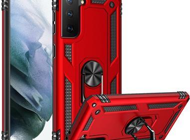 Samsung s21 Ultra, s30 Ultra Ring Magnetic Kickstand Hybrid Case Cover - Red product