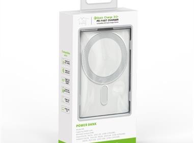 Portable Power Bank with Strong Magnetic Absorption of Wireless Charging with Ring Holder- 15000mAh product