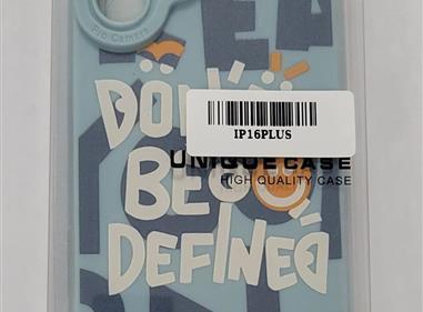 Motivational “Don't Be Defined” iPhone 16 Plus Case – Stylish & Bold Design product