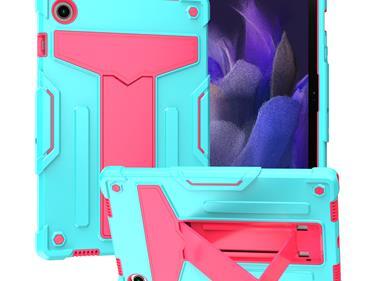 Samsung Galaxy Tab A8 10.5 inch (2022) Tablet Vertical 3in1 Tough Hybrid Kickstand - Teal/Hot Pink product