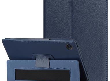 TCL Tab 8 LE Tablet Premium PU Vegan Kickstand Case Cover - Navy Blue product