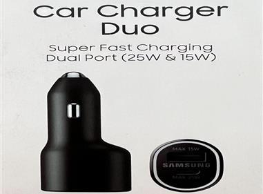 SAMSUNG DUAL PORT 40W CAR CHARGER - Black product