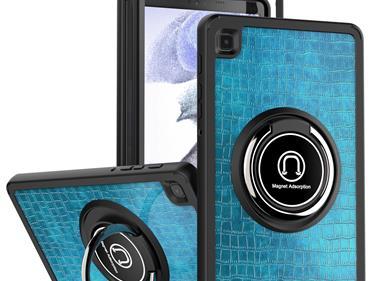 Samsung Galaxy Tab A7 Lite 8.7 inch Tablet Unique Design Magnetic Ring Stand Case Cover - Green Camo product