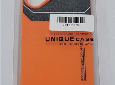 Matte Orange & Black Rugged Case for iPhone 16 Plus product