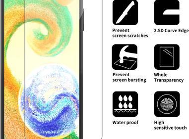 Tempered Glass for Samsung Galaxy A04, 9H Hardness Screen Protector Anti-Scratch HD Bubble-Free product