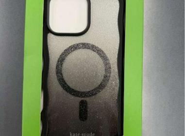 Kate Spade Wavy Glitter MagSafe Case for iPhone 16 Pro Max – Black/Clear | Brand New product