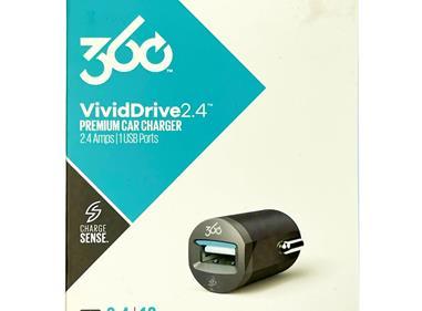 360 VividDrive 2.4 AMP - 1 PORT - Premium Car Charger  product
