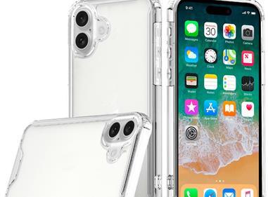 For iPhone 16 Plus 6.7 inch Colored Shockproof Transparent Hard PC TPU Hybrid Case Cover  product