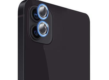  iPhone 11 2 Camera Colored Edged Tempered Glass - Blue product