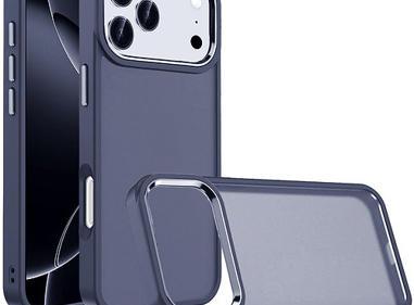 For iPhone 17 Pro Max Premium Quality Polished Oil Thick Acrylic Hybrid Case with Metal Buttons product