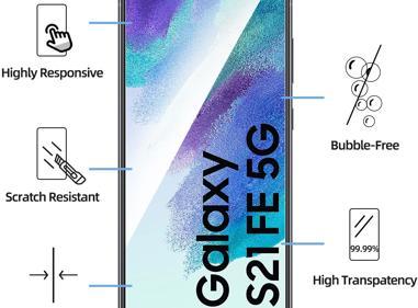 Tempered Glass Screen Protector for Samsung Galaxy S21 FE – Anti-Scratch, HD Clear & Shatterproof product