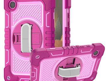 Samsung A9 8.7inch 3in1 Multi-Functional Tablet Case for Hand, Shoulder, Pencil & Stand - Rose Pink/Pink product