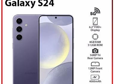 Samsung Galaxy S24 5G 8GB+512GB VIOLET Dual SIM Android Cell Phone product