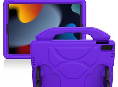 Apple iPad 9.7 inch Thumbs Up Kickstand Shockproof Tablet Case Cover - Dark Purple product