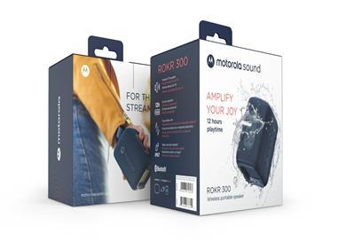 Motorola ROKR 300 Compact portable Bluetooth speaker-BLUE product