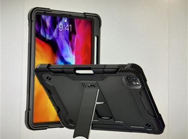 Apple iPad Pro 12.9 inch (2021) Tough Tablet Strong Kickstand Hybrid Case Cover - Black product