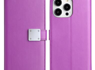 iPhone 15 Wallet ID Card Holder Case Cover - Dark Purple product