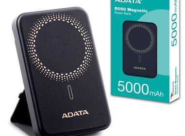 Adata UL Certified R050 Foldable 5,000mAh QC/PD 20W Magnetic Wireless Charging Power Bank - Black  product