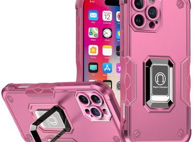 iPhone 16 Pro 6.3" OPTIMUM Magnetic Ring Stand Hybrid Case | Rugged Shockproof Cover with Kickstand & Car Mount Support product