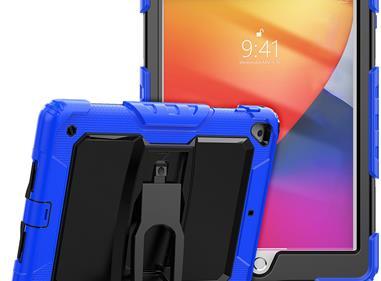  Apple New iPad 9.7 inch Heavy Duty Full Body Rugged Tablet Kickstand Case Cover - Black/Blue product