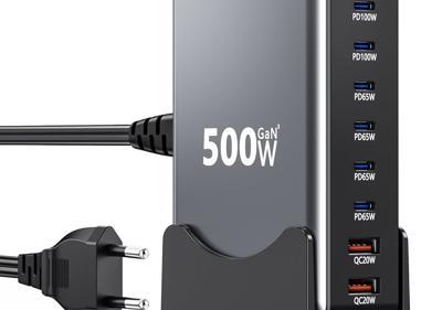 500W GaN 6-Port USB-C and USB-A Fast Charger product