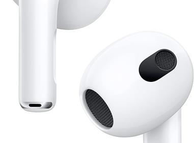 AirPods (3rd Generation) Wireless Ear Buds, Bluetooth Headphones, Personalized Spatial Audio, Sweat and Water Resistant, Lightning Charging Case Included, Up to 30 Hours of Battery Life product