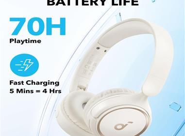 Anker Soundcore H30i Wireless On-Ear Headphones-WHITE product