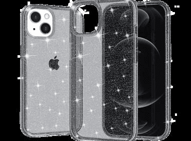 iPhone 13 Pro Max Glitter Ultra Thick 3mm Transparent Hybrid Case Cover – Sparkling Heavy-Duty Protection product