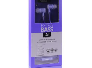 Universal 3.5mm Stereo Hands Free w/Extra Bass 750ST - Purple product