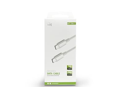 High Quality 10-Feet Rubberized iPhone TYPEC TO TYPEC Cable Cord in White product