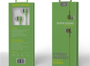 Premium Super Sound Universal Earbud 700ST - Green product
