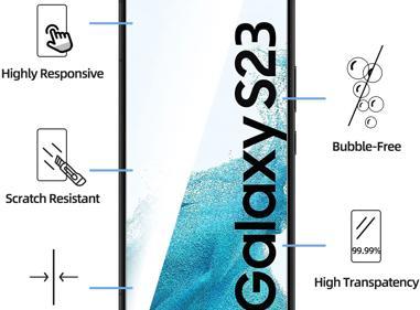 Tempered Glass Screen Protector for Samsung Galaxy S23 – Anti-Scratch, Bubble-Free & HD Transparent product