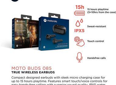 Motorola Moto Buds 085 - True Wireless Bluetooth Earbuds-BLACK product