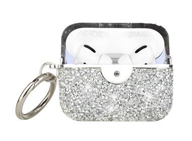 AirPods 1/2 Deluxe Diamond Bling Glitter Case Cover - Silver product