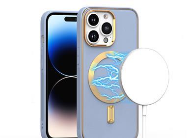 iPhone 15 Ultimate Quality PU Leather Hybrid Case Cover - Light Blue product