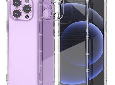  iPhone 15 Simple Basic Minimalistic Transparent Clear Thick TPU Case Cover - Clear product