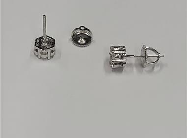 S925 Dterling Silver Flower fine screwback stud earrings product