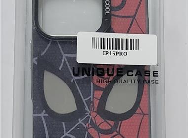 Spider-Verse Duo iPhone 16 Pro Case – Red & Black Mask Edition product