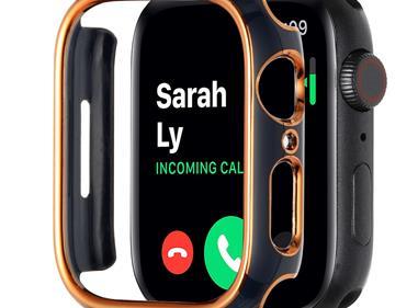 41mm Chromed iWatch Screen Frame - Chromed Gold+Blue product