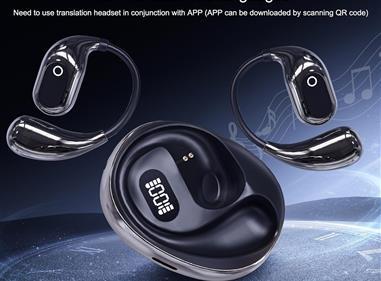 Translation Headphones, Open Air Traductor, Openair 5 Owls Translation Wireless Bluetooth Earphones, Ai Headphones Language Translation product